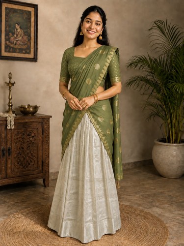 Dhavani half saree lehngha - dhavani,