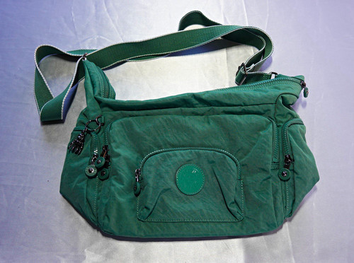 Kipling green nylon medium - nylon,