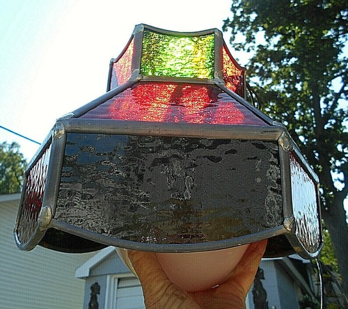Antique hexagon leaded glass - hexagon,