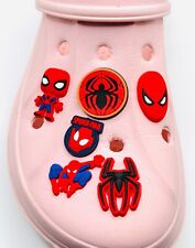 Spiderman Charms Fits Crocs SET OF 6 Shoe Clog Charms Real UK Seller 🇬🇧