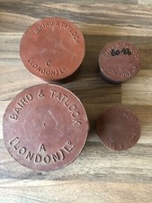 4 Vintage Demijohn Rubber Bungs/Stoppers/plugs Baird & Tatlock Size A, C & H.