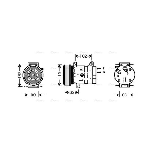 Air con compressor for renault - compressor,
