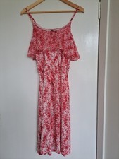 Oasis Women's Sunning Red Dress Size Medium. Great Quality And Shape. Brand New.