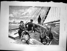 Old Antique Print 1890