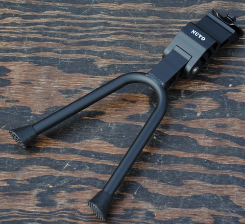 Black bicycle drop - stand, dual