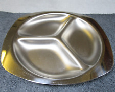 Lovely Vintage Chichester Stainless Steel 3 Section Serving Dish / Tray