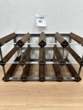 Traditional Wine Rack 12-Bottle Storage Rack - Dark Oak
