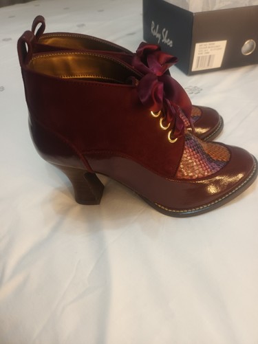 Burgundy ruby shoo size - shoo, 4