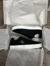 Calvin Klein Women's Classic Canvas Cupsole Low Mix Trainers (Size 6)Black/White