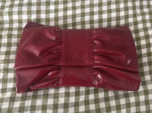 Furla leather burgundy bow - furla,