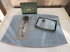 4 Place Mats 4 Coaster Blue