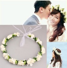 New Flower Head Garland Hair Band Crown Wreath Festival Boho Hippy Beach Wedding