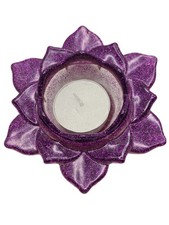 Handmade purple resin lotus