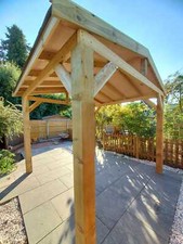 Heavy Duty Wood Carport Garden