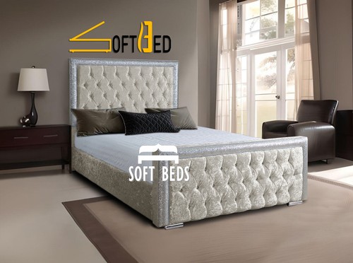 Crushed velvet hailey - velvet, bed