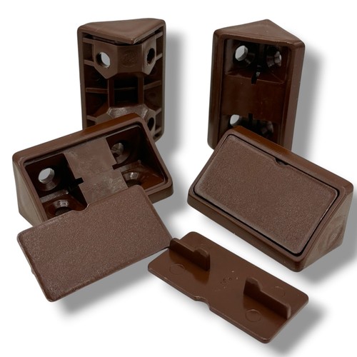 Dark brown corner bracket - dark,