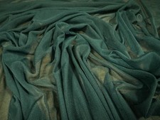 Power Mesh Net Stretch Spandex Fabric, Per Metre - Plain - Forest Green
