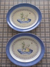 Wedgewood SARAH 'S Garden Oval Platter Plates x2 available 
