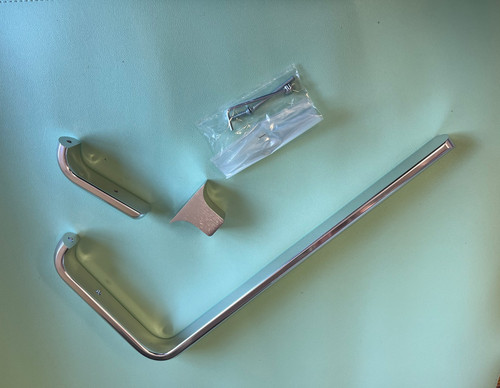 Chrome towel bar - towel,