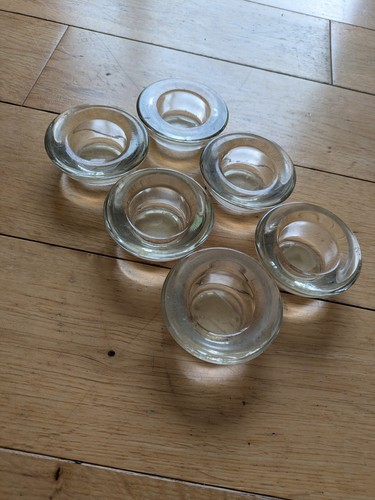 Chunky glass candle tealight - candle,