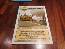 County Hallam Bulldog industrial airfield tug tractor sales brochure leaflet