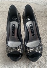 Gina Size 37  Black Satin