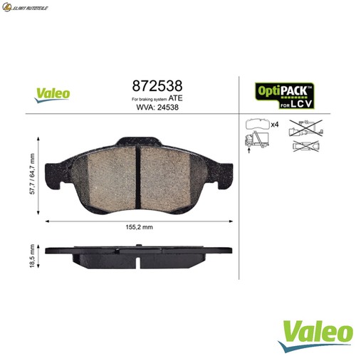 Brake pad set - set, disc