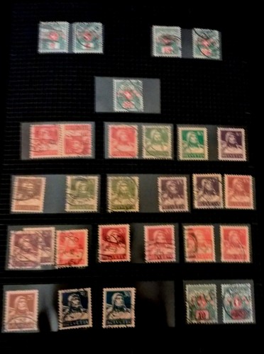 Used swiss stamps - stamps.,