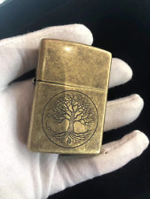 Antique Tree of Life Zippo Lighter, Pure Copper, Windproof Kerosene Design