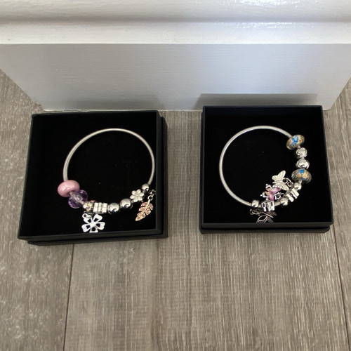 Silver tone stackable - tone,
