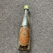 Vintage Miniature Kiddicraft Toy Shop Roses Lime Cordial bottle