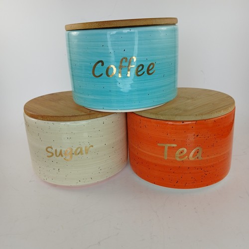 Gold lettered ceramic - gold, wood