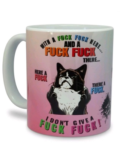 Swearing coffee mug - mug, funny