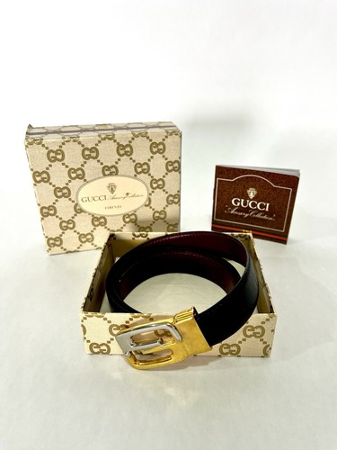 Vintage gucci two tone - tone, leather