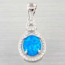 8x10mm Oval Ocean Blue Fire