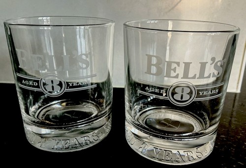 Bells years whisky glasses - years,