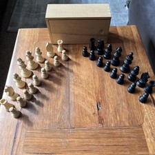Vintage Wooden Chess Set