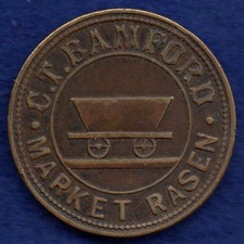 Mining Token? Lincolnshire, Market Rasen, C T Bamford 3d (Ref. d1200)