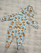 Moschino Sleepsuit And Hat Set