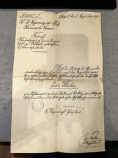 Antique German Document Set