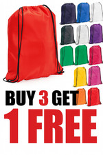 Nylon Drawstring Rucksack Bag Swimming Backpack for School PE Kit Sports Gear