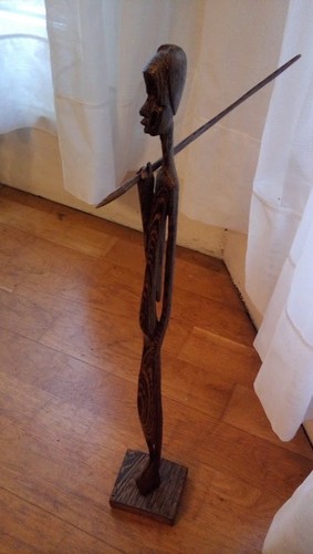 Vintage african hand carved - vintage,