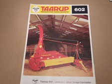 Taarup 602 precision chop forage harvester tractor sales brochure from 1976