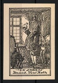 Exlibris med toni roth - dr., med.