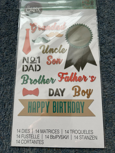 Sizzix dies male occasions - 14,