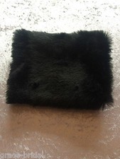 Luxury black faux fur muff - luxury,