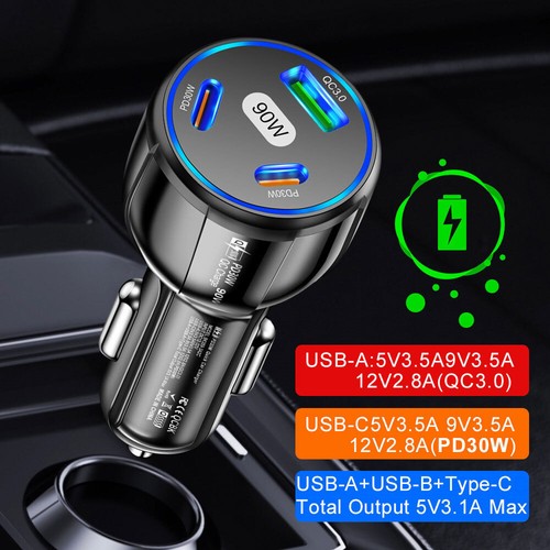 Ports car phone charger usb - 3,
