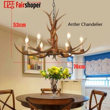 Retro Brown Antler Chandelier