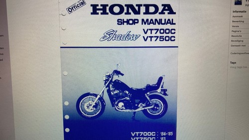 Honda shadow vt700c vt750c - honda,