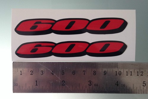 Gsxr 600 fairing decals - "600",